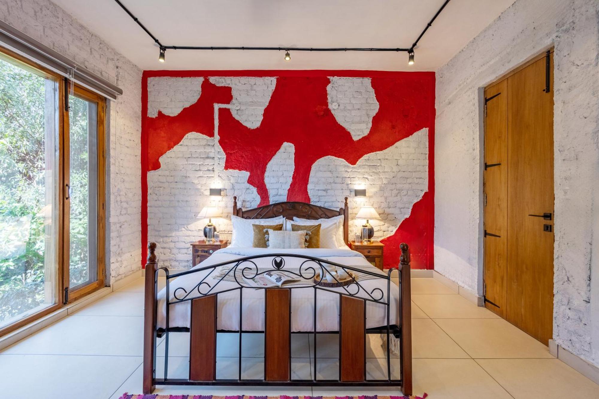 Elivaas Hidden Oasis 4Bhk With Pool, Mud House & Container House Villa Dhauj ภายนอก รูปภาพ