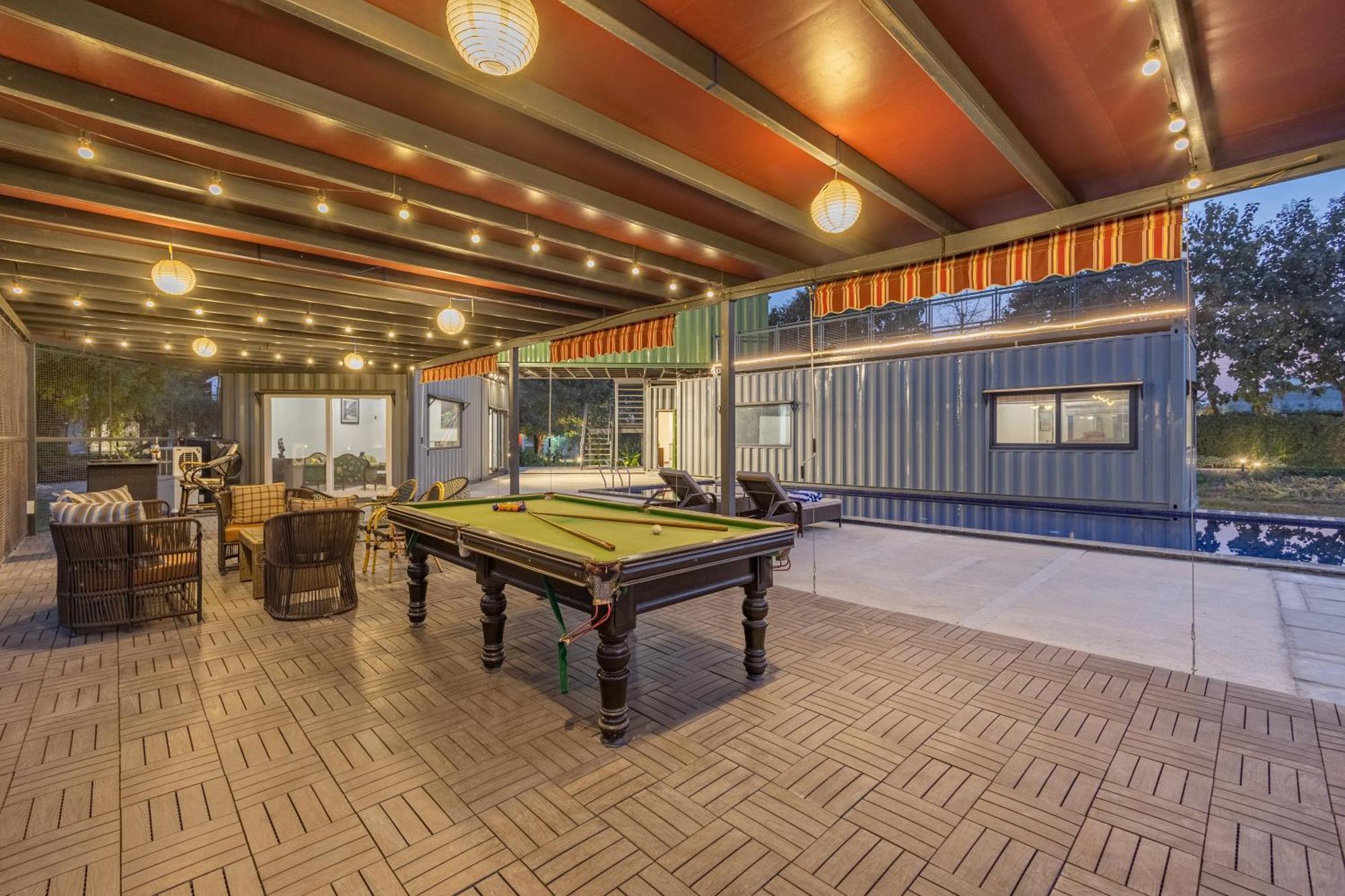 Elivaas Hidden Oasis 4Bhk With Pool, Mud House & Container House Villa Dhauj ภายนอก รูปภาพ